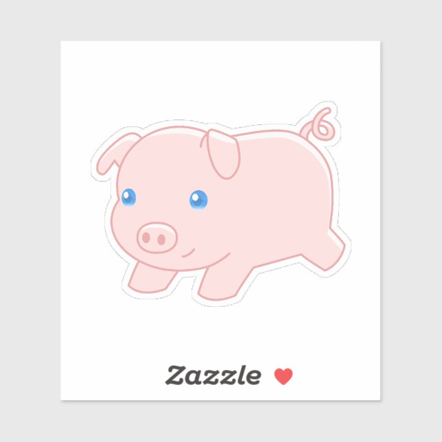 Running Pig, Cute Piglet (Sheet)