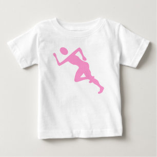 Running - Pink Baby T-Shirt