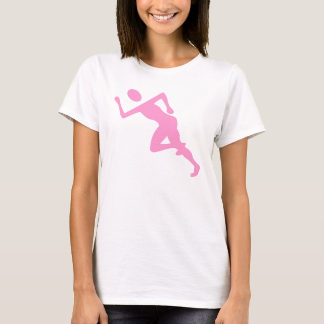 Running - Pink T-Shirt (Front)