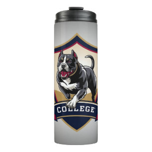 Running PitBull College Logo Thermal Tumbler