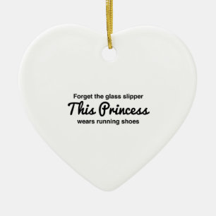 Running Princess Ceramic Tree Decoration
