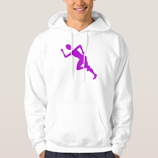 Running - Purple Hoodie (Front)