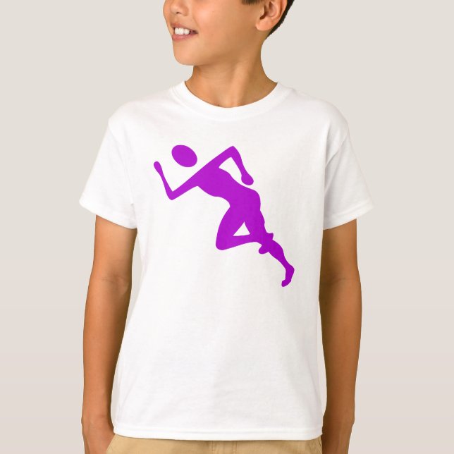 Running - Purple T-Shirt (Front)
