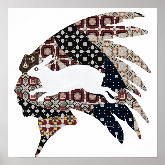 Running Rabbit Poster (Front)