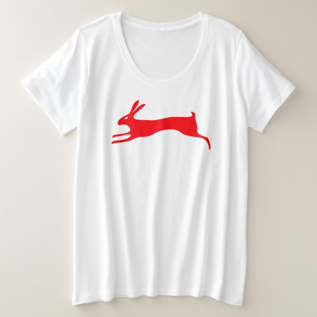 RUNNING RABBIT Women's Plus-Size Tank Top (Design Front)