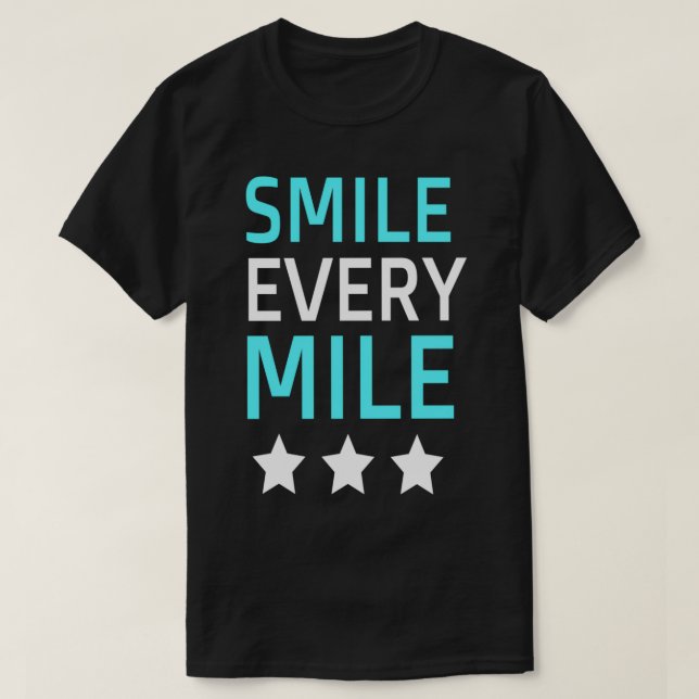 Running race running shoes smile sport leisure T-Shirt (Design Front)