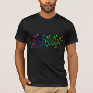 Running Rainbow Skeletons T-Shirt