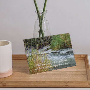 Running River Rumi Poetry Verse Thank You Card