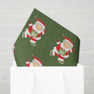 Running Runner Christmas Holiday Tissue Paper