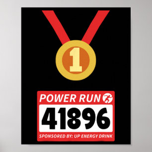 Running Runner Half Marathon Halloween Costume 1  Poster