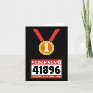 Running Runner Half Marathon Halloween Costume  Card