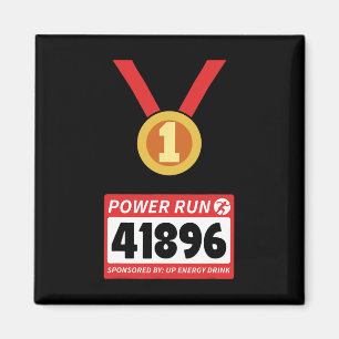Running Runner Half Marathon Halloween Costume Magnet
