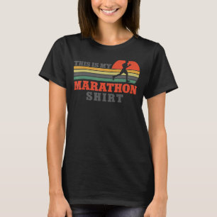 Running Runner Half Marathon Vintage Retro This Is T-Shirt
