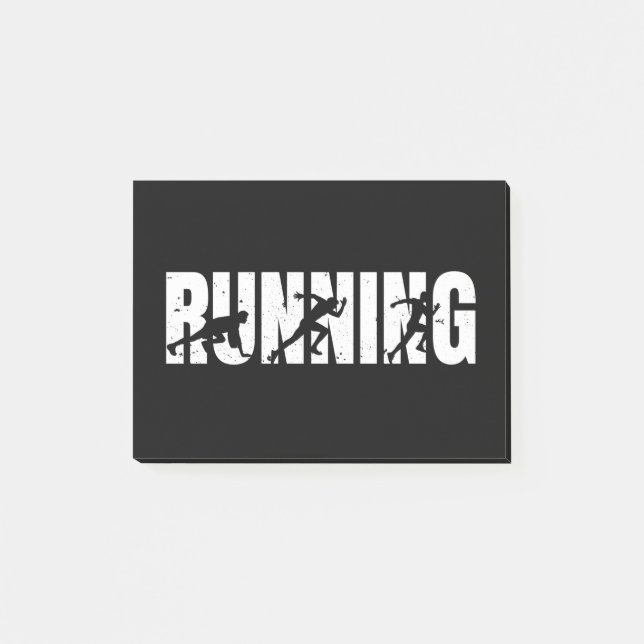 Running| Runner| Marathon Post-it Notes (Front)