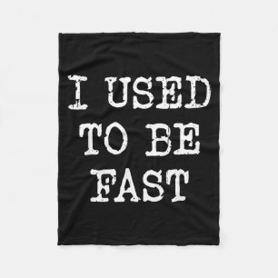 Running Runner Workout Lovers Used To Be Fast Fleece Blanket