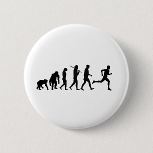 Running Runners Athletics Race and Marathon 6 Cm Round Badge
