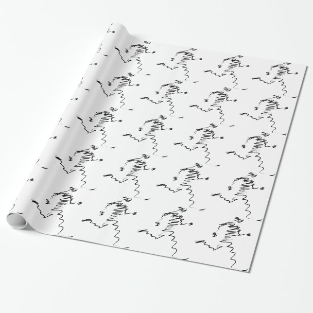 Running, Runners, Triathletes Wrapping Paper (Unrolled)