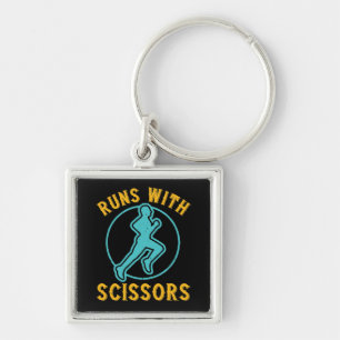 Running - Runs with scissors Key Ring