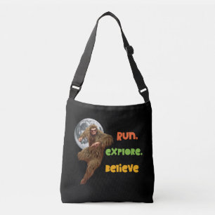 Running Sasquatch Adventure Believe Design Crossbody Bag