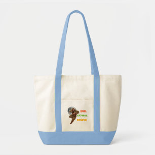Running Sasquatch Adventure Believe Design Tote Bag