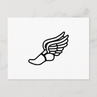Running Shoe With Wings Postcard
