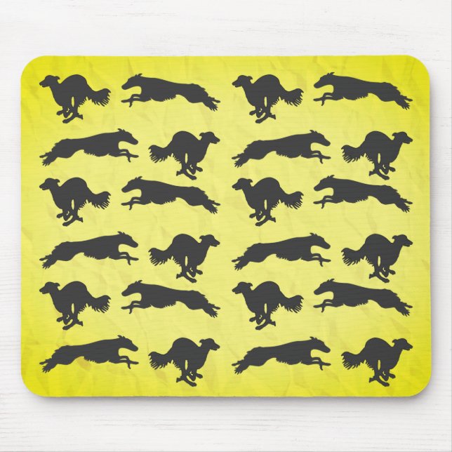Running Silken Windhound  Mouse Pad (Front)
