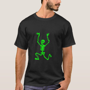 Running Skeleton White Silhouette T-Shirt