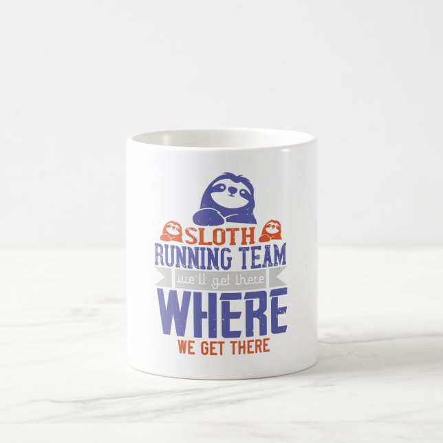 Running - Sloth Running Team Coffee Mug (Center)