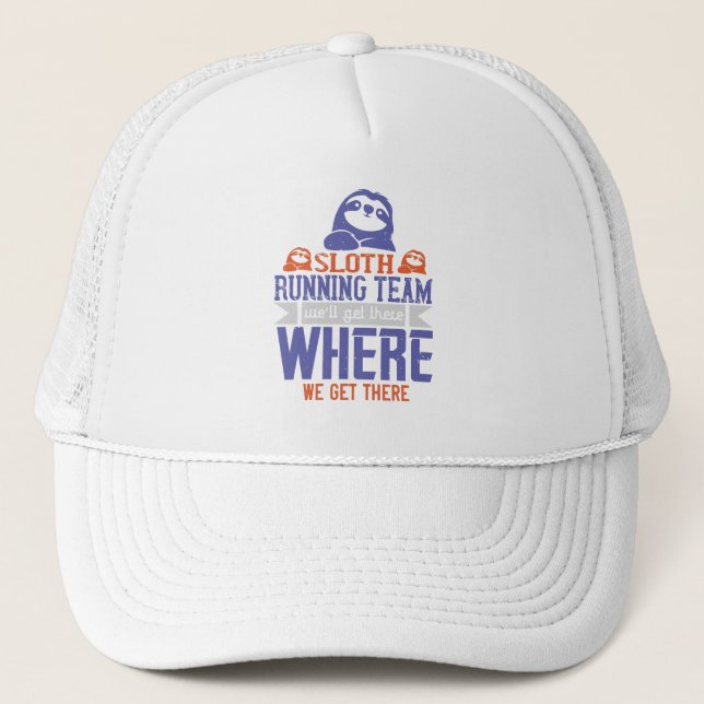 Running - Sloth Running Team Trucker Hat (Front)