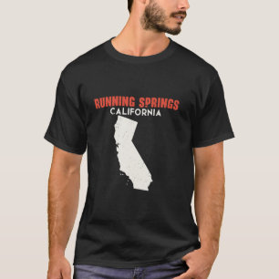 Running Springs California USA State America Trave T-Shirt