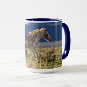 Running Stallion, Steens Mountains, Oregon Mug