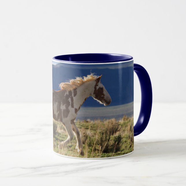 Running Stallion, Steens Mountains, Oregon Mug (Front Right)