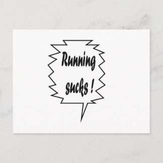Running Sucks Postcard