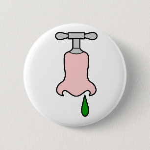 running tap 6 cm round badge