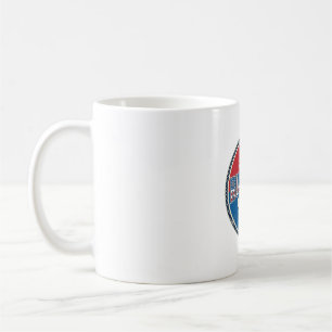 Running Team Patriotic Vintage Badge Design_1 Coffee Mug