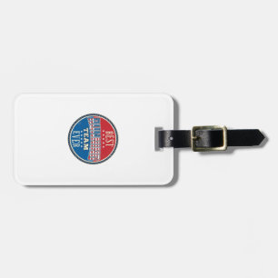 Running Team Patriotic Vintage Badge Design_1 Luggage Tag