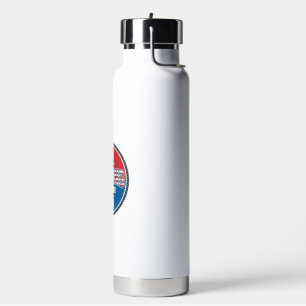 Running Team Patriotic Vintage Badge Design_1 Water Bottle
