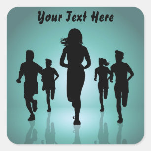 Running team stickers