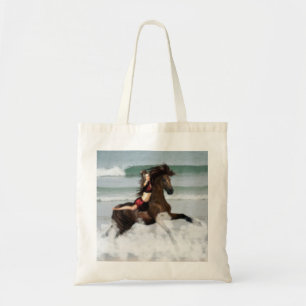 Running the Beach Tote Bag