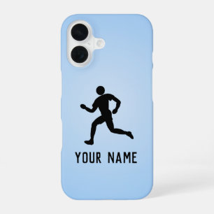 Running Theme for Fitness Fan or Athlete own name iPhone 16 Case