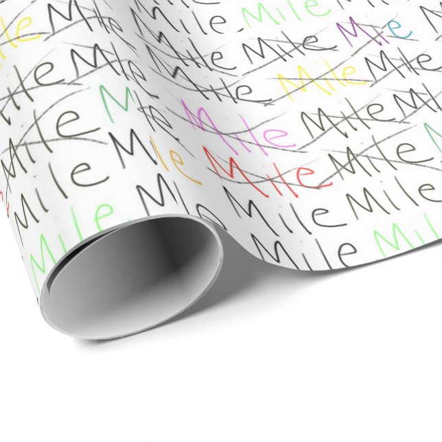 Running Theme Wrapping Paper - One Mile At A Time (Roll Corner)