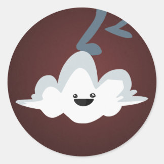 Running Through Clouds Stickers