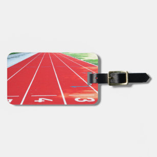 Running Track And Field Luggage Tag