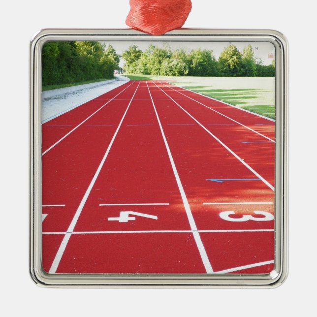 Running Track And Field Metal Tree Decoration (Front)