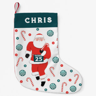 Running Track and Field Small Christmas Stocking