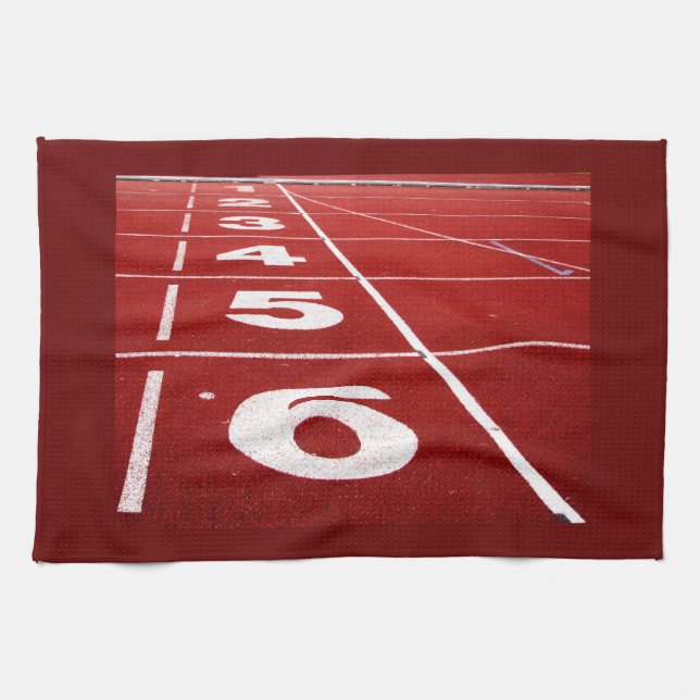 Running Track Tea Towel (Horizontal)