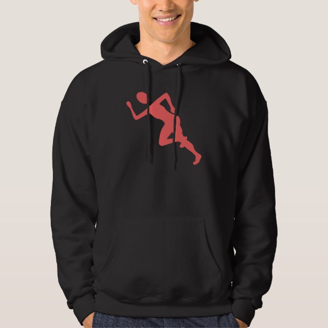 Running - Tropical Pink Hoodie (Front)