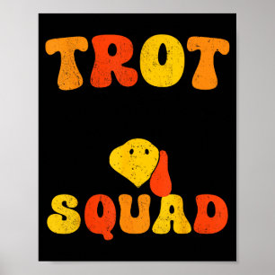 Running Turkey Sungles Trot Squad Thanksgiving _1  Poster