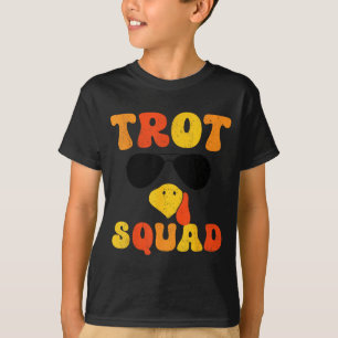 Running Turkey Sungles Trot Squad Thanksgiving  T-Shirt