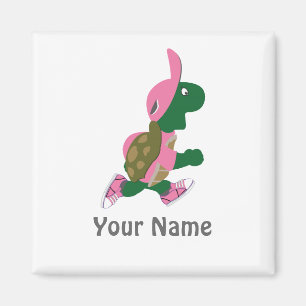 Running Turtle Personalise Magnet